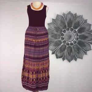 Ethnic print skirt